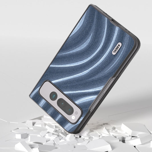 For Google Pixel Fold ABEEL Galactic Pattern Protective Phone Case(Blue) by buy2fix