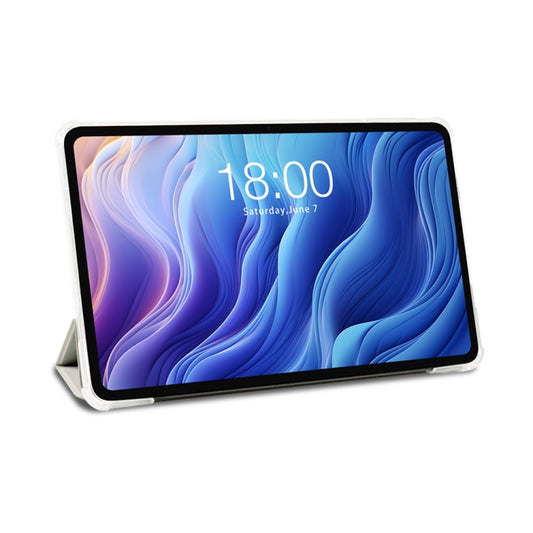 For Teclast T60 3-Fold Holder Folio Leather Tablet Smart Case(Grey) - Teclast by TECLAST | Online Shopping UK | buy2fix