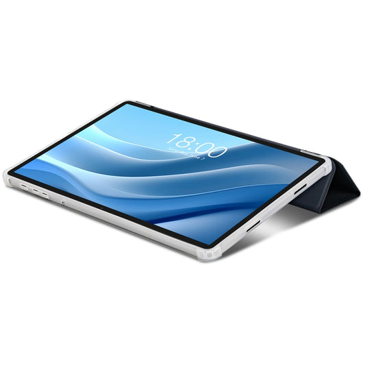 For Teclast T50 HD / T50 Max 3-Fold Holder Folio Leather Tablet Smart Case(Grey) - Teclast by TECLAST | Online Shopping UK | buy2fix