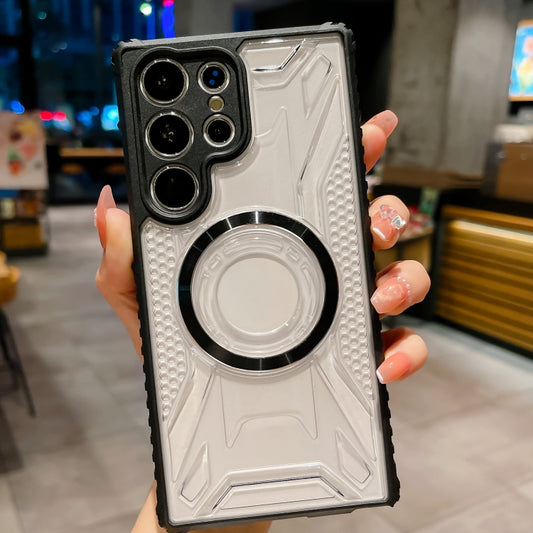 For Samsung Galaxy S23 5G CD Texture Magsafe Phone Case(Black) by buy2fix