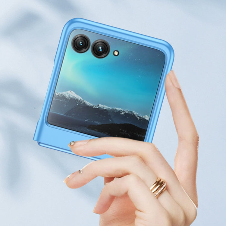 For Motorola Razr 40 Ultra Ultrathin Skin Feel PC Shockproof Phone Case(Purple) by buy2fix