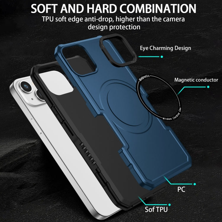 For iPhone 15 Plus Shockproof Armor MagSafe Phone Case(Dark Blue) - iPhone 15 Plus Cases by buy2fix | Online Shopping UK | buy2fix