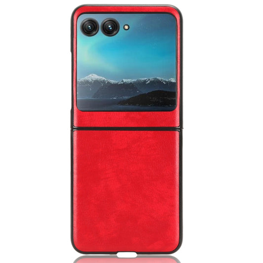 For Motorola Moto Razr 40 Ultra Litchi Texture Back Cover Phone Case(Red) by buy2fix