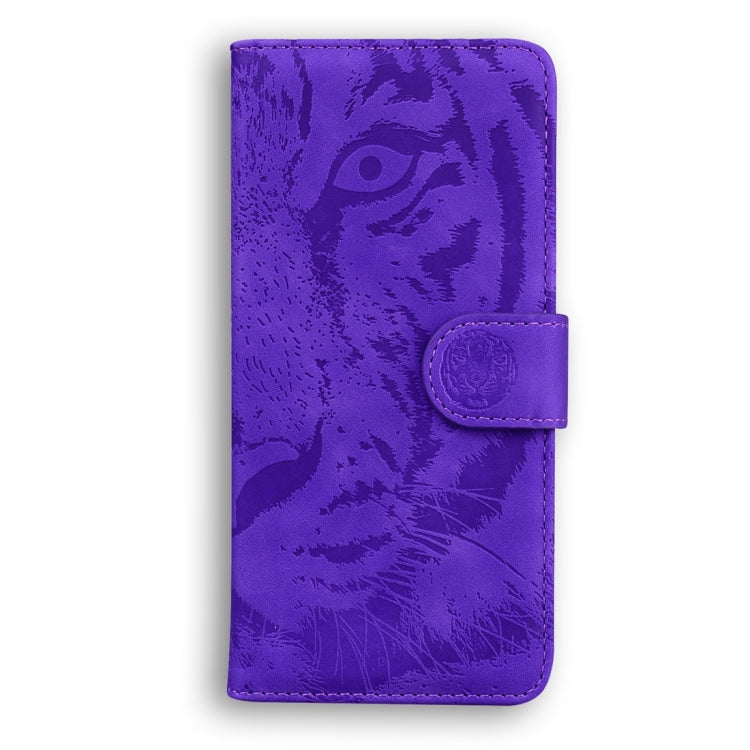 For Xiaomi Redmi Note 13 Pro+ 5G Tiger Embossing Pattern Leather Phone Case(Purple) - Xiaomi Cases by buy2fix | Online Shopping UK | buy2fix