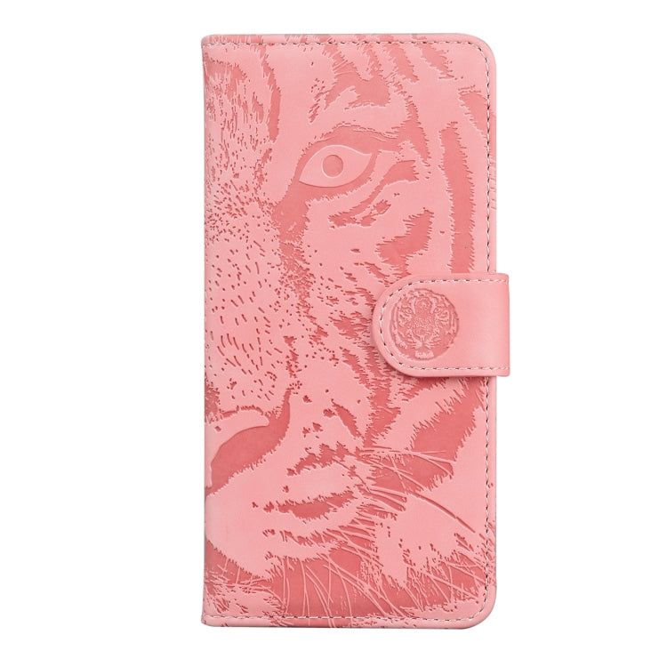 For Xiaomi Redmi K70E / Poco X6 Pro Tiger Embossing Pattern Leather Phone Case(Pink) - Xiaomi Cases by buy2fix | Online Shopping UK | buy2fix
