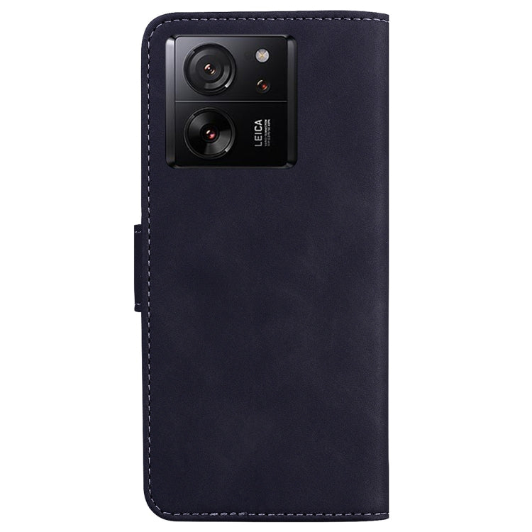 For Xiaomi 13T / 13T Pro / Redmi K60 Ultra Skin Feel Pure Color Flip Leather Phone Case(Black) - Xiaomi Cases by buy2fix | Online Shopping UK | buy2fix