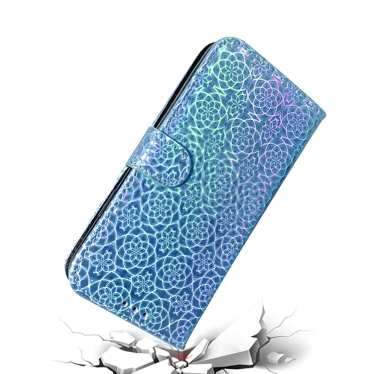 For iPhone 16e Colorful Magnetic Buckle Leather Phone Case(Blue) by buy2fix