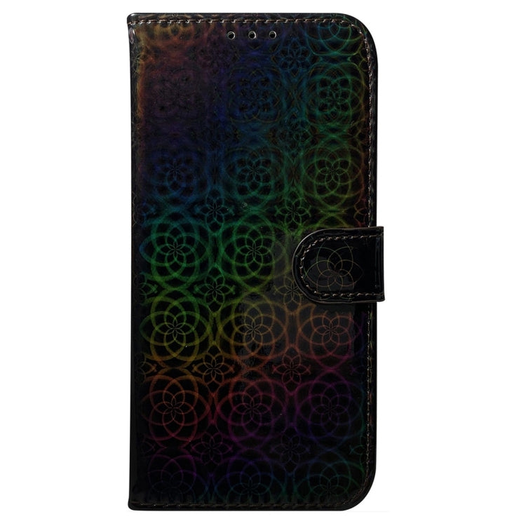 For Xiaomi Redmi Note 13 5G Colorful Magnetic Buckle Leather Phone Case(Black) - Xiaomi Cases by buy2fix | Online Shopping UK | buy2fix