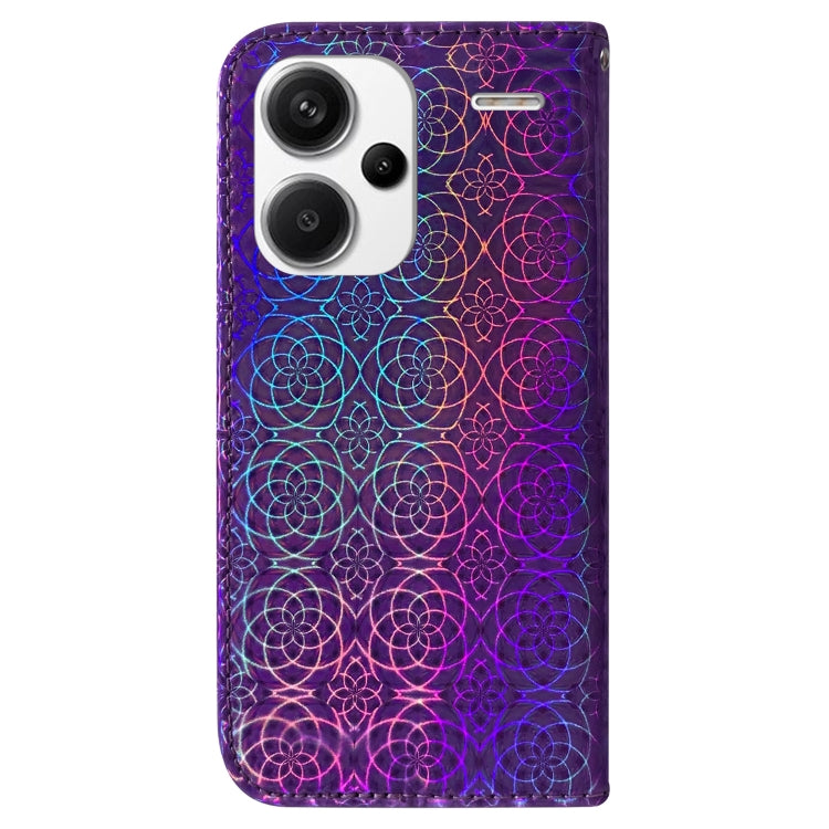 For Xiaomi Redmi Note 13 Pro+ 5G Colorful Magnetic Buckle Leather Phone Case(Purple) - Xiaomi Cases by buy2fix | Online Shopping UK | buy2fix