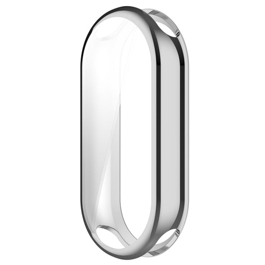 For Xiaomi Mi Band 8 / 9 Ceramic / 10 Ceramic Full Coverage TPU Electroplating Watch Protective Cover(Silver) by buy2fix