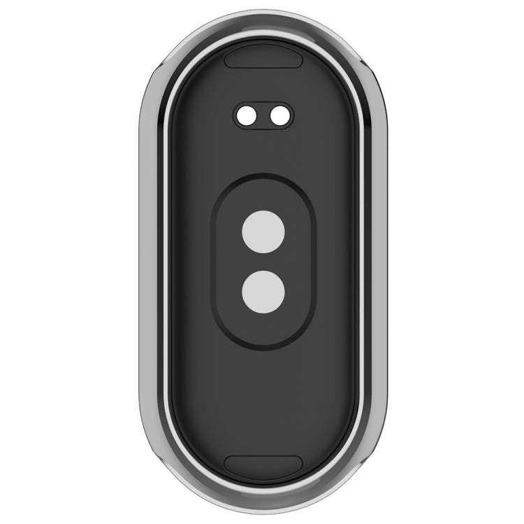 For Xiaomi Mi Band 8 / 9 Ceramic / 10 Ceramic Full Coverage TPU Electroplating Watch Protective Cover(Silver) - Watch Cases by buy2fix | Online Shopping UK | buy2fix