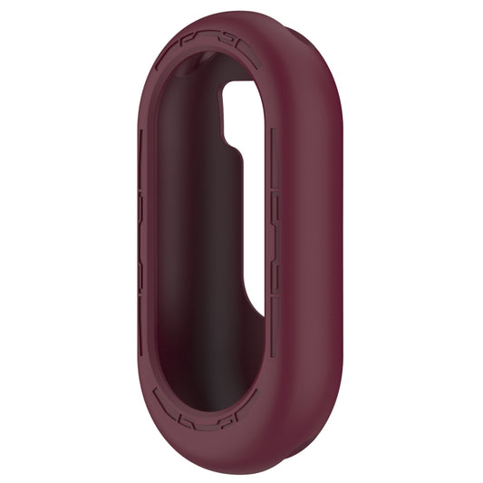 For Xiaomi Mi Band 8 Pure Color Silicone Watch Protective Case(Wine Red) by buy2fix