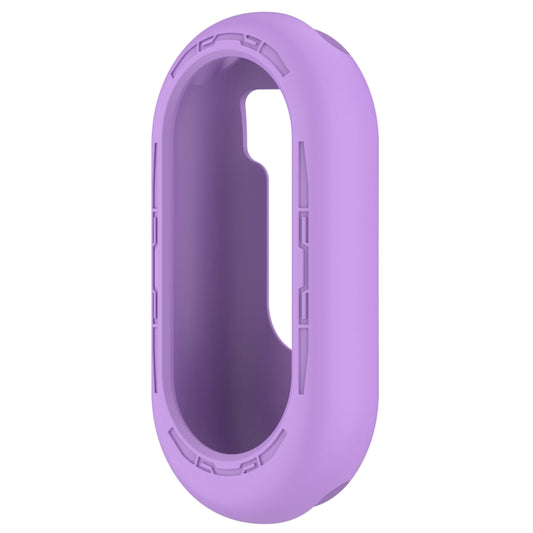 For Xiaomi Mi Band 8 Pure Color Silicone Watch Protective Case(Purple) by buy2fix