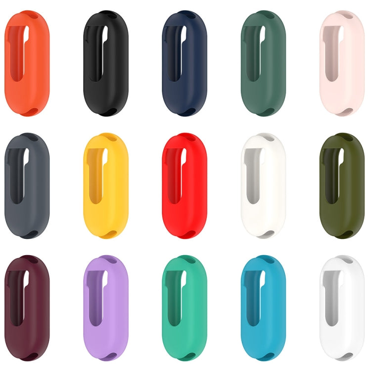 For Xiaomi Mi Band 8 Pure Color Silicone Watch Protective Case(Midnight Blue) by buy2fix