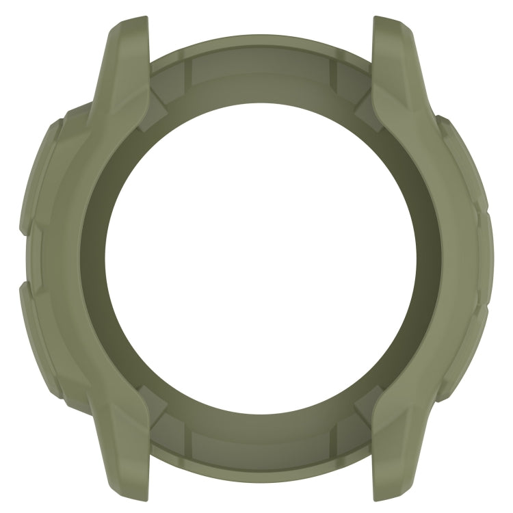For Garmin Instinct 2X Armor Hollow Watch Protective Case(Green) - Watch Cases by buy2fix | Online Shopping UK | buy2fix