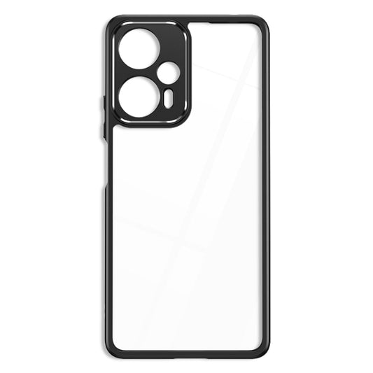 For Xiaomi Redmi Note 12 Pro+ 5G Frosted TPU + Transparent PC Phone Case(Black) by buy2fix