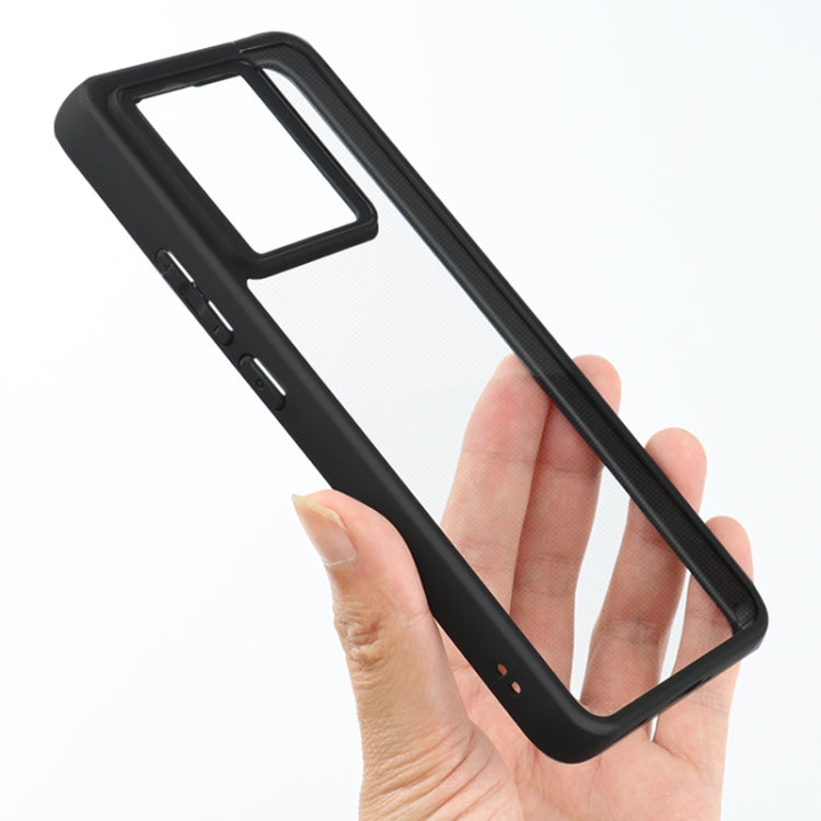 For Xiaomi Redmi K70 / K70S Frosted TPU + Transparent PC Phone Case(Black) - Xiaomi Cases by buy2fix | Online Shopping UK | buy2fix