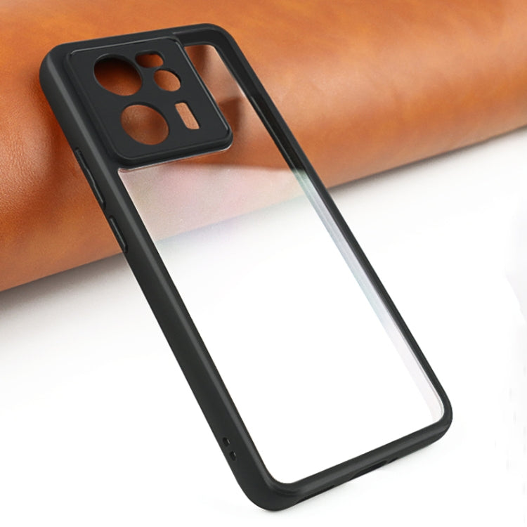 For Xiaomi Redmi K60 Ultra Frosted TPU + Transparent PC Phone Case(Black) by buy2fix