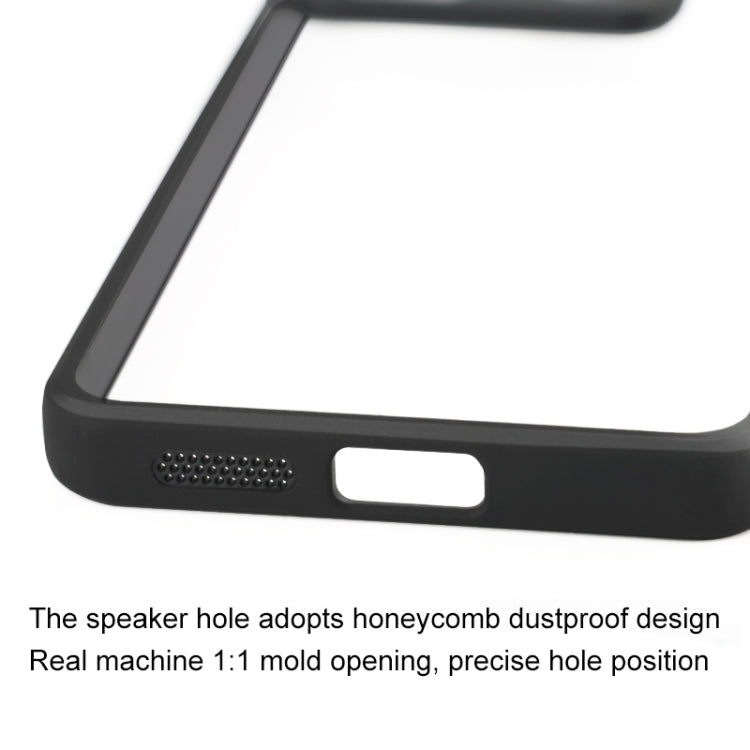 For Xiaomi Redmi Note 13 Pro 5G Frosted TPU + Transparent PC Phone Case(Black) - Xiaomi Cases by buy2fix | Online Shopping UK | buy2fix