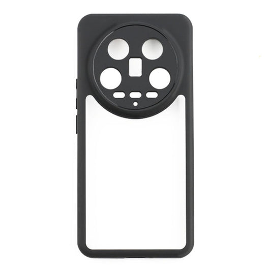 For Xiaomi 14 Ultra Frosted TPU + Transparent PC Phone Case(Black) by buy2fix