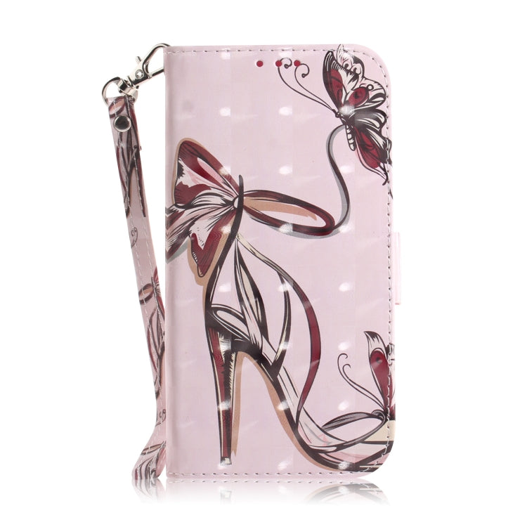 For Xiaomi Redmi K70E / Poco X6 Pro 3D Colored Horizontal Flip Leather Phone Case(Butterfly High-heeled) - Xiaomi Cases by buy2fix | Online Shopping UK | buy2fix