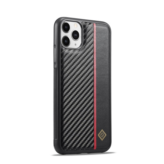 For iPhone 11 Pro LC.IMEEKE 3 in 1 Carbon Fiber Texture Shockproof Phone Case(Black) - iPhone 11 Pro Cases by LC.IMEEKE | Online Shopping UK | buy2fix