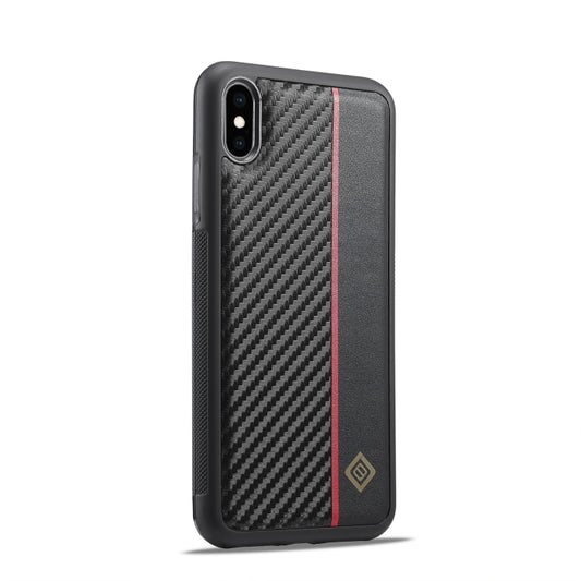 For iPhone XS Max LC.IMEEKE 3 in 1 Carbon Fiber Texture Shockproof Phone Case(Black) - More iPhone Cases by LC.IMEEKE | Online Shopping UK | buy2fix