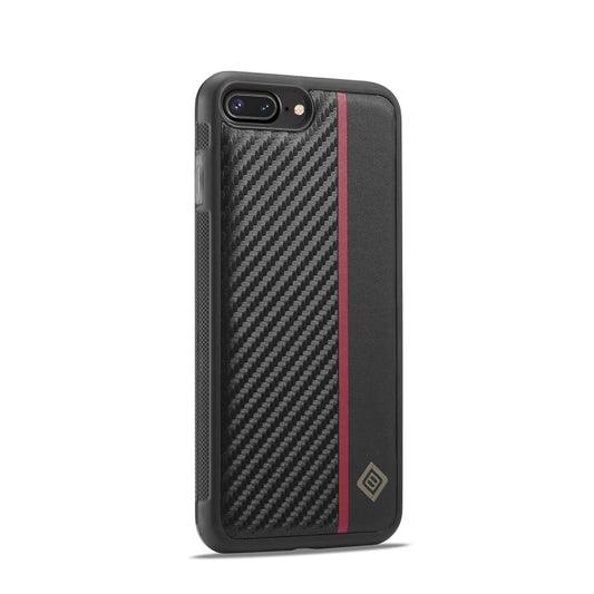 For iPhone 7 / 8 / SE 2020 2022 LC.IMEEKE 3 in 1 Carbon Fiber Texture Shockproof Phone Case(Black) - iPhone SE 2022 / 2020 / 8 / 7 Cases by LC.IMEEKE | Online Shopping UK | buy2fix
