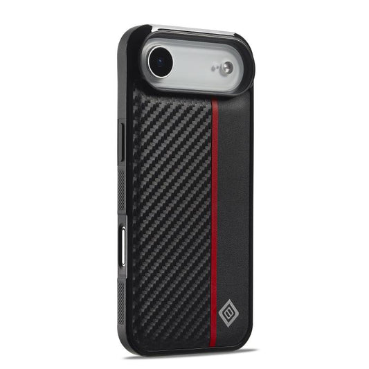 For iPhone 17 Air LC.IMEEKE 3 in 1 Carbon Fiber Texture Shockproof Phone Case(Black) - iPhone 17 Air Cases by LC.IMEEKE | Online Shopping UK | buy2fix
