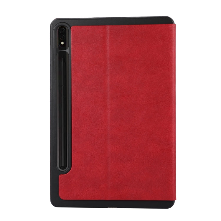 For Samsung Galaxy Tab S10 FE / S9 FE / S9 TPU Flip Tablet Protective Leather Case(Red) - Galaxy Tab S9 FE by buy2fix | Online Shopping UK | buy2fix