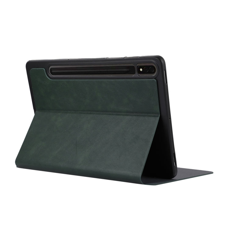 For Samsung Galaxy Tab S10 FE / S9 FE / S9 TPU Flip Tablet Protective Leather Case(Green) - Galaxy Tab S9 FE by buy2fix | Online Shopping UK | buy2fix