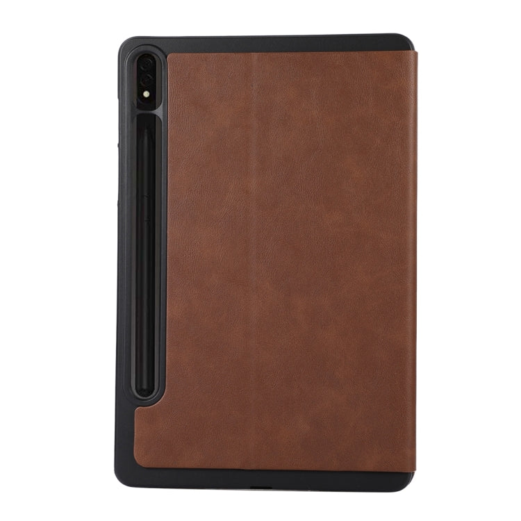 For Samsung Galaxy Tab S10 FE / S9 FE / S9 TPU Flip Tablet Protective Leather Case(Brown) - Galaxy Tab S9 FE by buy2fix | Online Shopping UK | buy2fix