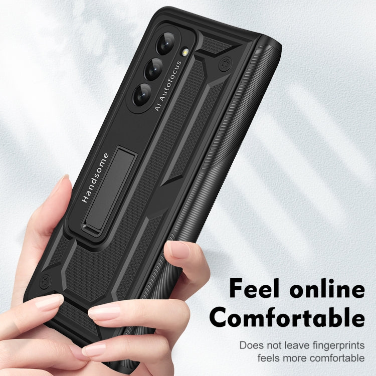For Samsung Galaxy Z Fold5 integrated Shockproof Phone Case with Hinge(Black) - Galaxy Z Fold5 Cases by buy2fix | Online Shopping UK | buy2fix