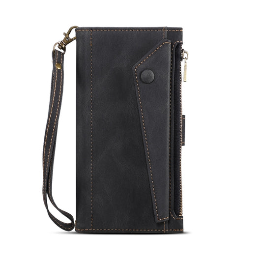 For iPhone 15 ESEBLE Retro Frosted RFID Flip Leather Phone Case(Black) - iPhone 15 Cases by ESEBLE | Online Shopping UK | buy2fix