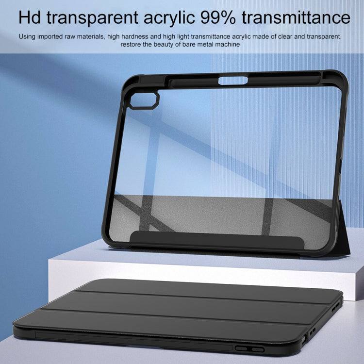 For iPad 2025 / 2022 3-Fold Holder Armor Smart Leather Tablet Case(Black) - iPad 2025 / 2022 Cases by buy2fix | Online Shopping UK | buy2fix