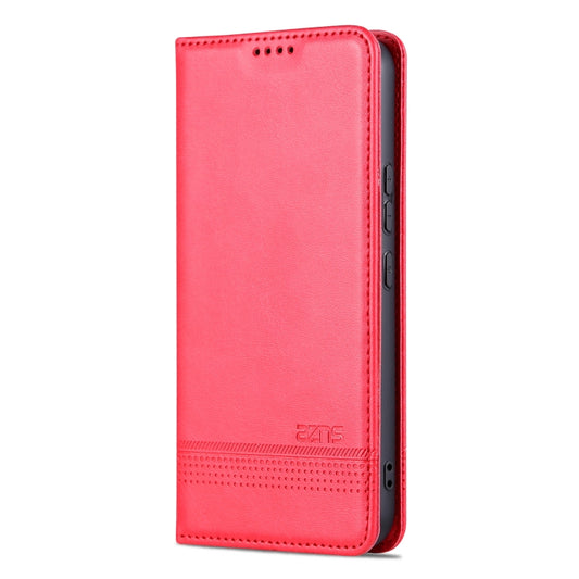 For Samsung Galaxy S23 FE 5G AZNS Magnetic Calf Texture Flip Leather Phone Case(Red) by AZNS