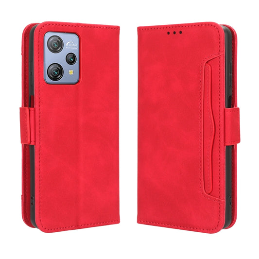 For Blackview A53 / A53 Pro Skin Feel Calf Texture Card Slots Leather Phone Case(Red) by buy2fix