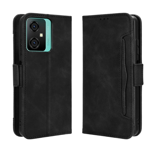 For Blackview Oscal C70 Skin Feel Calf Texture Card Slots Leather Phone Case(Black) by buy2fix