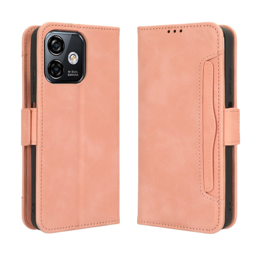 For Ulefone Note 16 Pro Skin Feel Calf Texture Card Slots Leather Phone Case(Pink) by buy2fix
