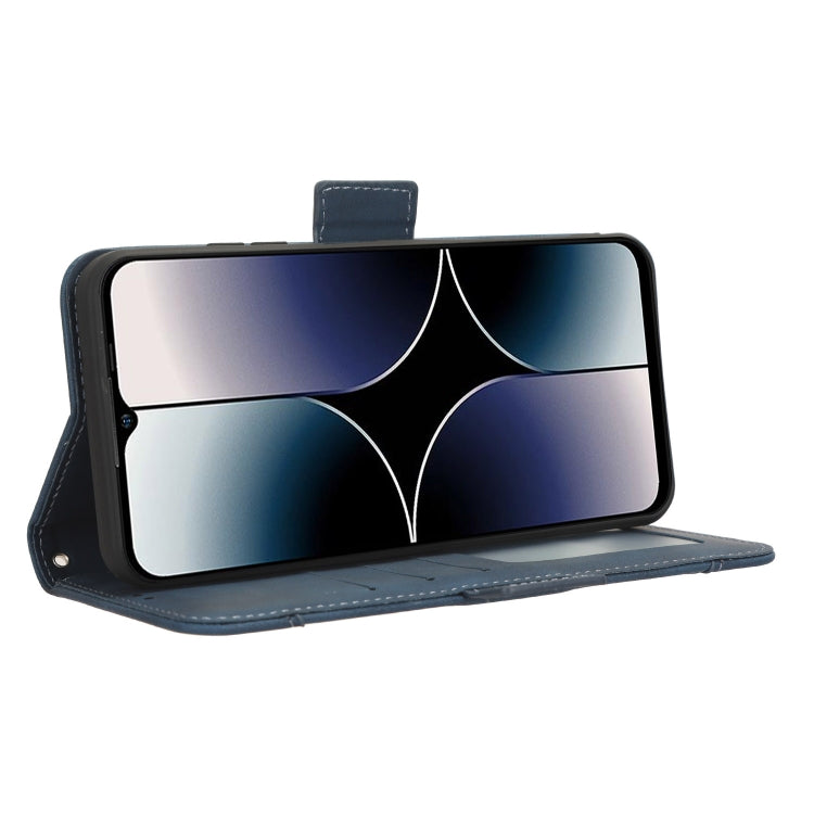 For Ulefone Note 16 Pro Skin Feel Calf Texture Card Slots Leather Phone Case(Blue) by buy2fix