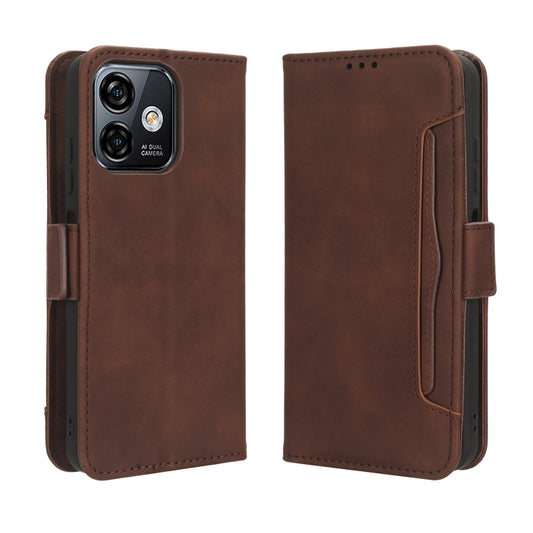 For Ulefone Note 16 Pro Skin Feel Calf Texture Card Slots Leather Phone Case(Brown) by buy2fix