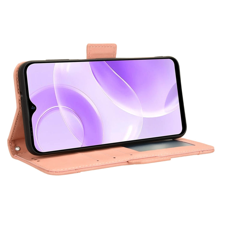 For Ulefone Note 15 Skin Feel Calf Texture Card Slots Leather Phone Case(Pink) by buy2fix