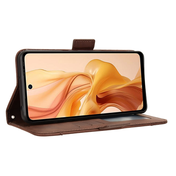 For Ulefone Note 18 Ultra Skin Feel Calf Texture Card Slots Leather Phone Case(Brown) by buy2fix