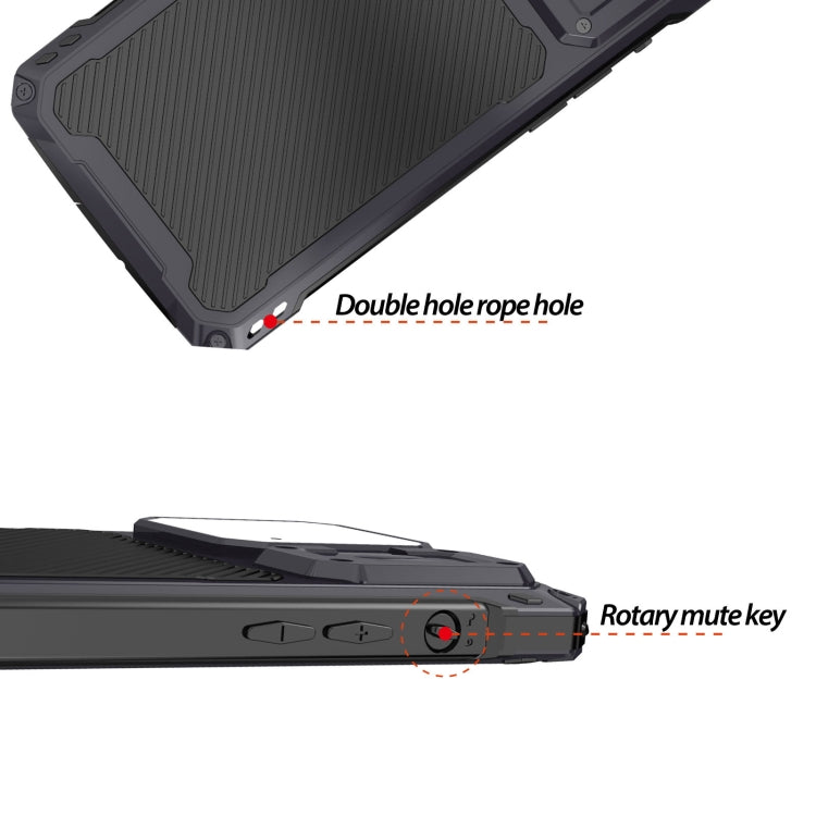 For iPhone 14 Pro Shockproof Life Waterproof Dustproof Metal MagSafe Phone Case(Black) - iPhone 14 Pro Cases by buy2fix | Online Shopping UK | buy2fix