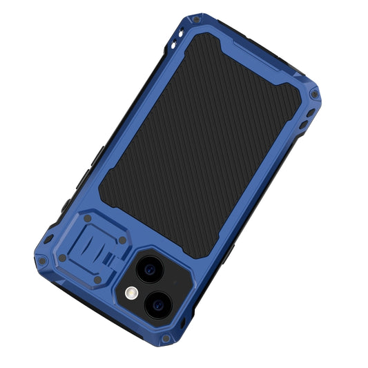 For iPhone 14 Shockproof Life Waterproof Dustproof Metal MagSafe Phone Case(Blue) - iPhone 14 Cases by buy2fix | Online Shopping UK | buy2fix