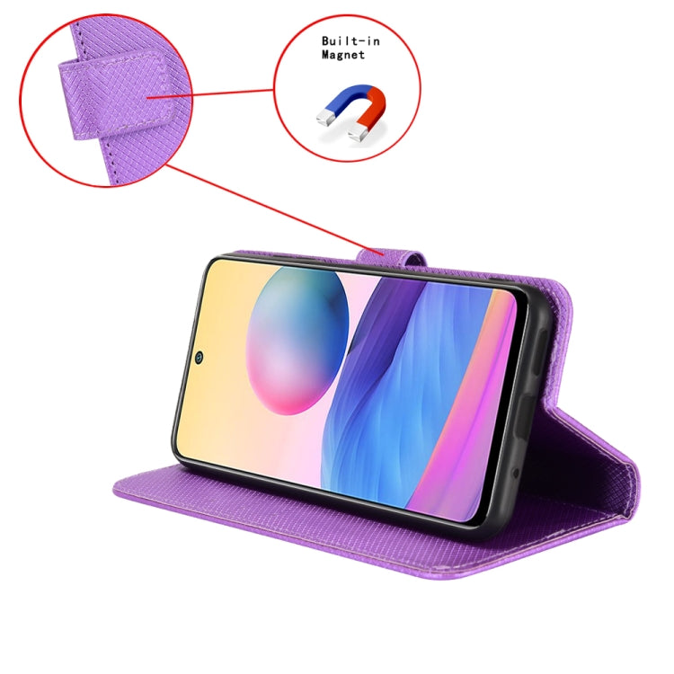 For Ulefone Note 15 Diamond Texture Leather Phone Case(Purple) by buy2fix