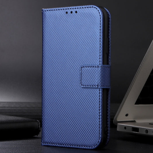 For Ulefone Note 17 Pro Diamond Texture Leather Phone Case(Blue) by buy2fix