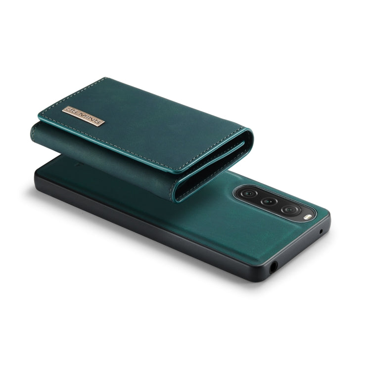 For Sony Xperia 10 V DG.MING M1 Series 3-Fold Multi Card Wallet + Magnetic Phone Case(Green) by DG.MING