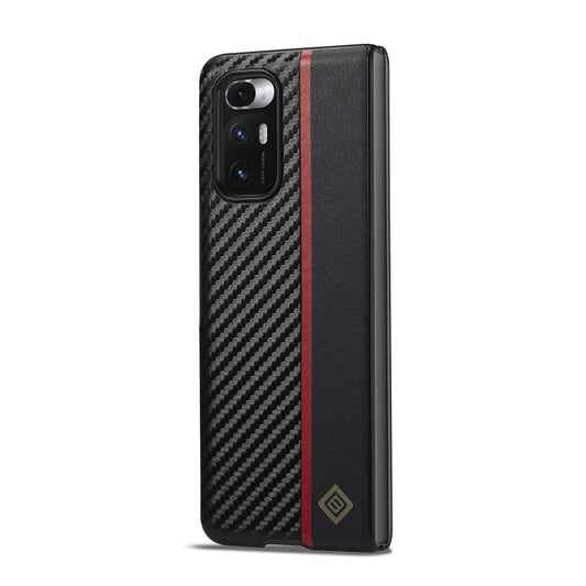 For Xiaomi Mi Mix Fold LC.IMEEKE 3 in 1 Carbon Fiber Texture Shockproof Phone Case(Black) by LC.IMEEKE