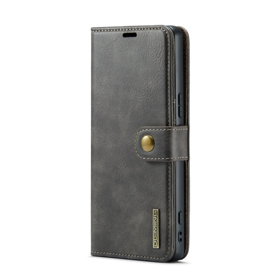 For Sony Xperia 1 V DG.MING Crazy Horse Texture Detachable Magnetic Leather Phone Case(Grey) by DG.MING